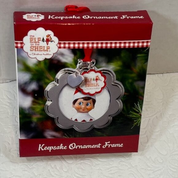 NEW Elf on the Shelf Keepsake Christmas Photo Holder Ornament Keepsake Frame 3" - Picture 4 of 7
